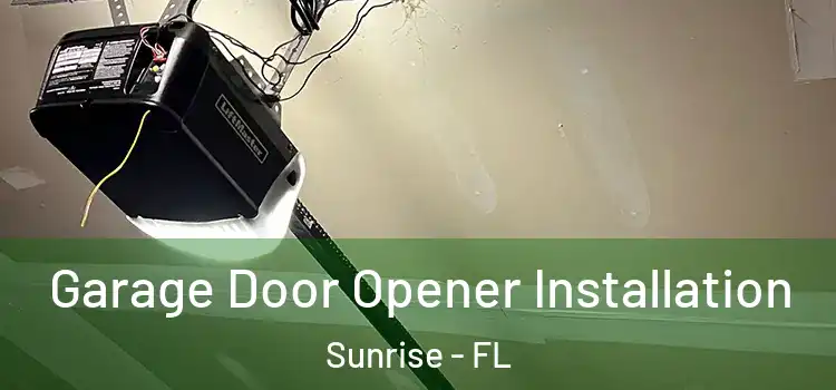  Garage Door Opener Installation Sunrise - FL